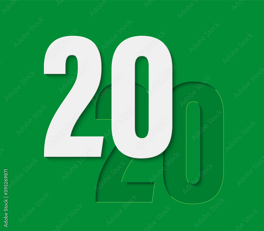 Happy New Year 2020 background. Greeting card 2020 Fonts flyer. Color of date 2020 new year view from above banner. Celebrate brochure icona Happy New Year 2020 background. Greeting card 2020 Fonts flyer. Color of date 2020 new year view from above banner. Celebrate brochure icona