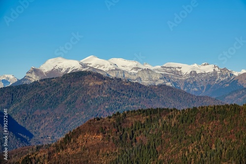 mountains and blue sky, photo as a background , in the italian european dolomiti alps mountains between trento and belluno in north italy, europe