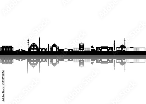 Tirana Albanien Spiegelung