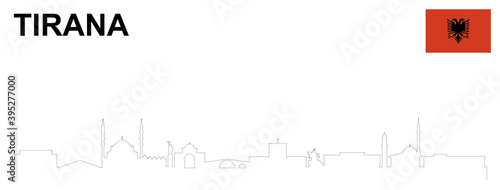Tirana Albanien abstrakt