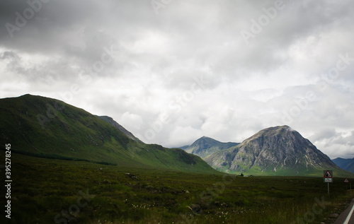 The Highlands Scotland Mountains Landscape view © JulYer