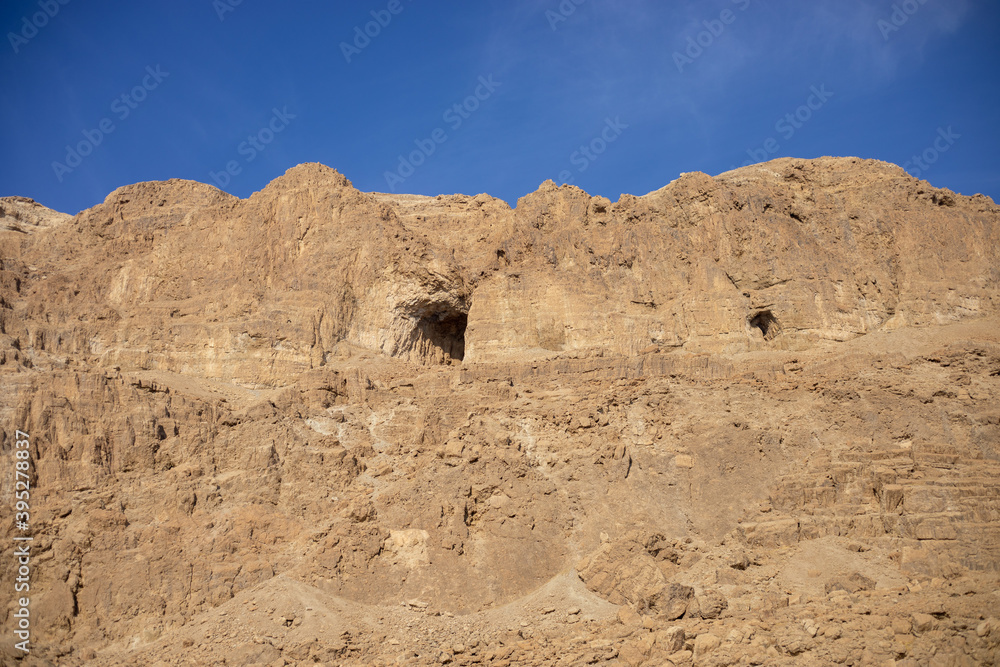 Fototapeta premium Qumran caves of the dead sea, manuscripts