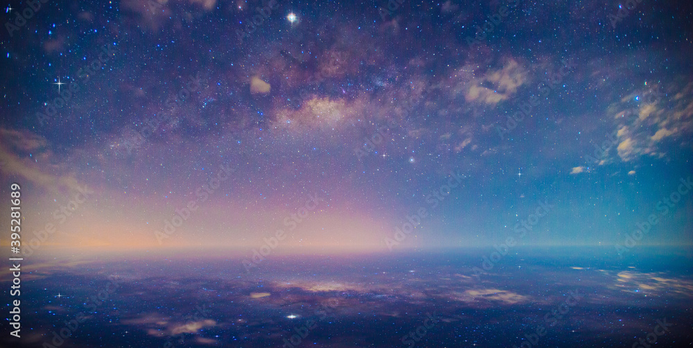The Milky Way at the End of the World Blur shadow. The Milky Way at the End of the World Blur shadow.