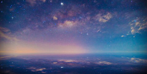 The Milky Way at the End of the World Blur shadow.