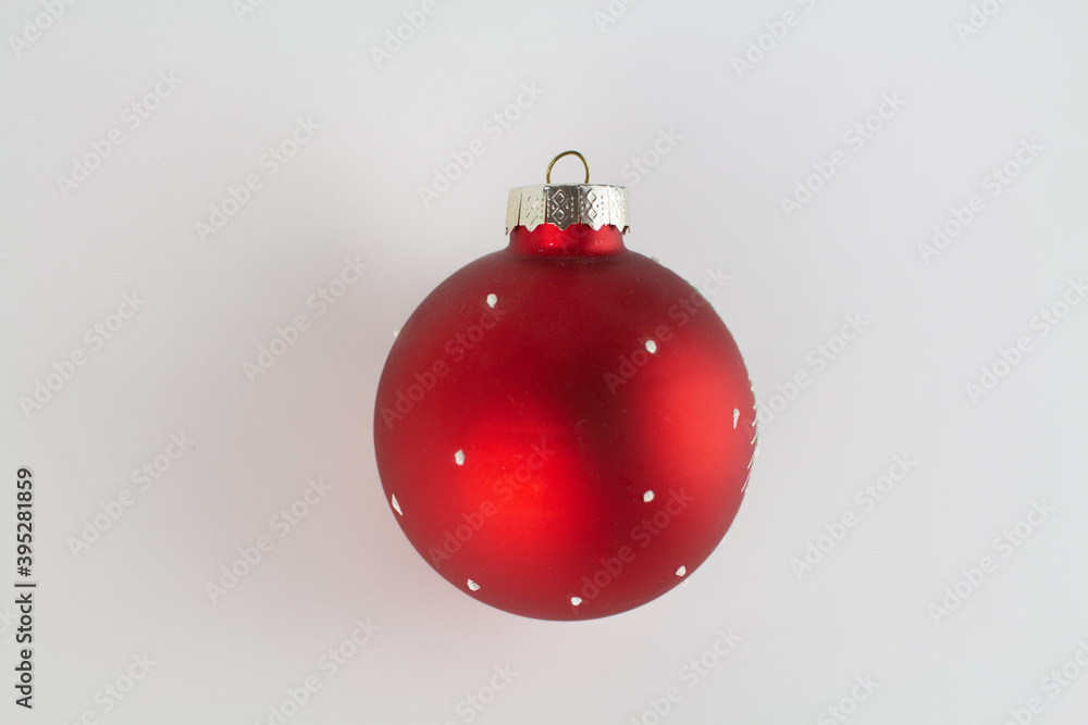 christmas tree toy ball on white background christmas tree toy ball on white background