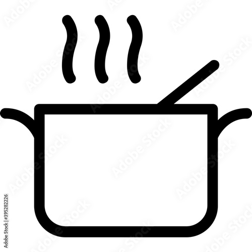 
Cooking Pot Flat Vector Icon
