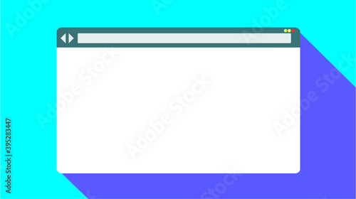 Web browser flat mockup