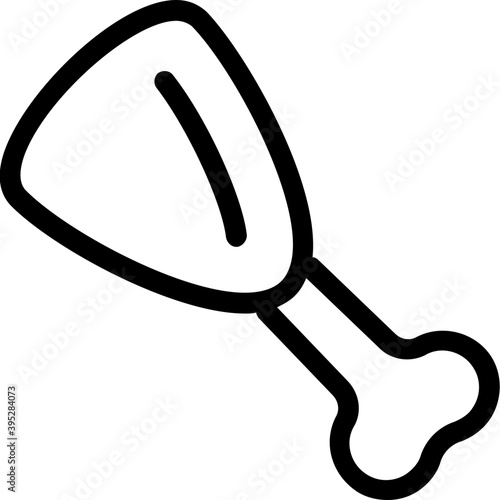 
Drumstick Flat Vector Icon

