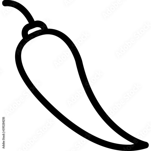 
Chili Pepper Flat Vector Icon
