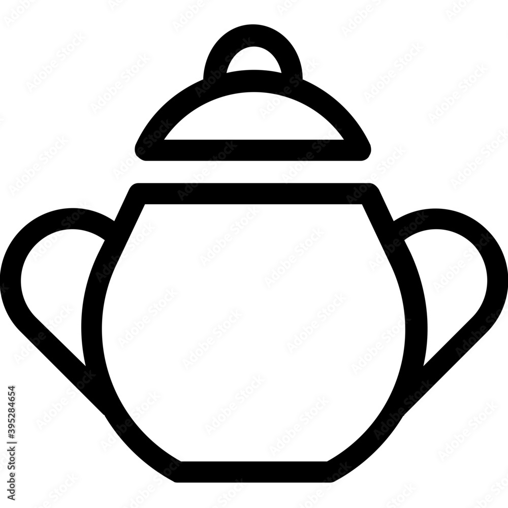 Obraz premium Electric Kettle Flat Vector Icon 