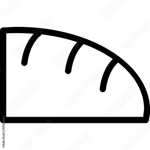  Bread Flat Vector Icon 