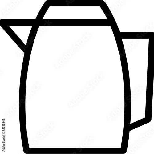  Electric Kettle Flat Vector Icon 