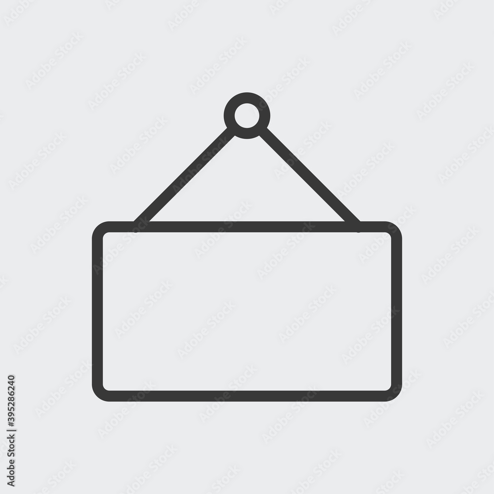 Signboard icon icon isolated on background. Label symbol modern, simple, vector, icon for website design, mobile app, ui. Vector Illustration Signboard icon icon isolated on background. Label symbol modern, simple, vector, icon for website design, mobile app, ui. Vector Illustration