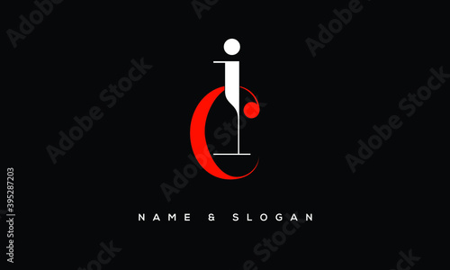 IC, CI, I, C  Abstract Letters Logo Monogram