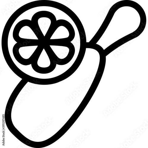 
Drumstick Flat Vector Icon
