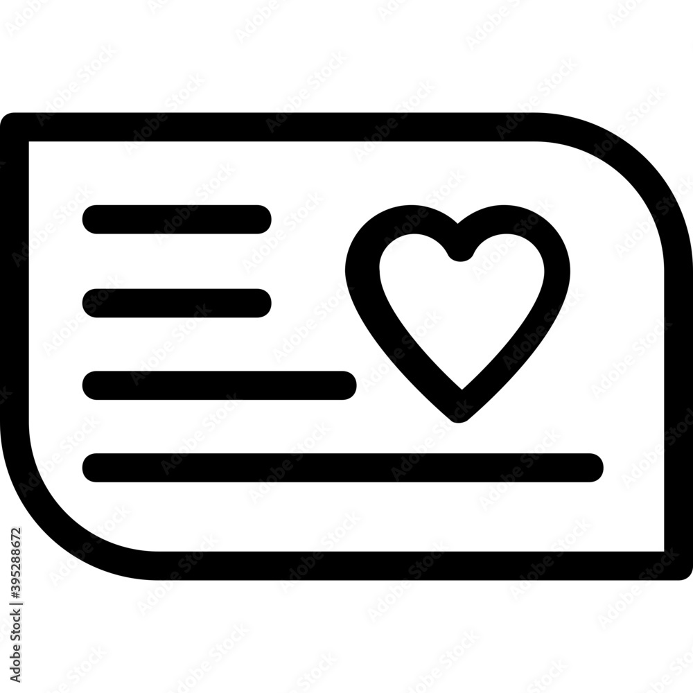 Love Letter Vector Line Icon
Love Letter Vector Line Icon