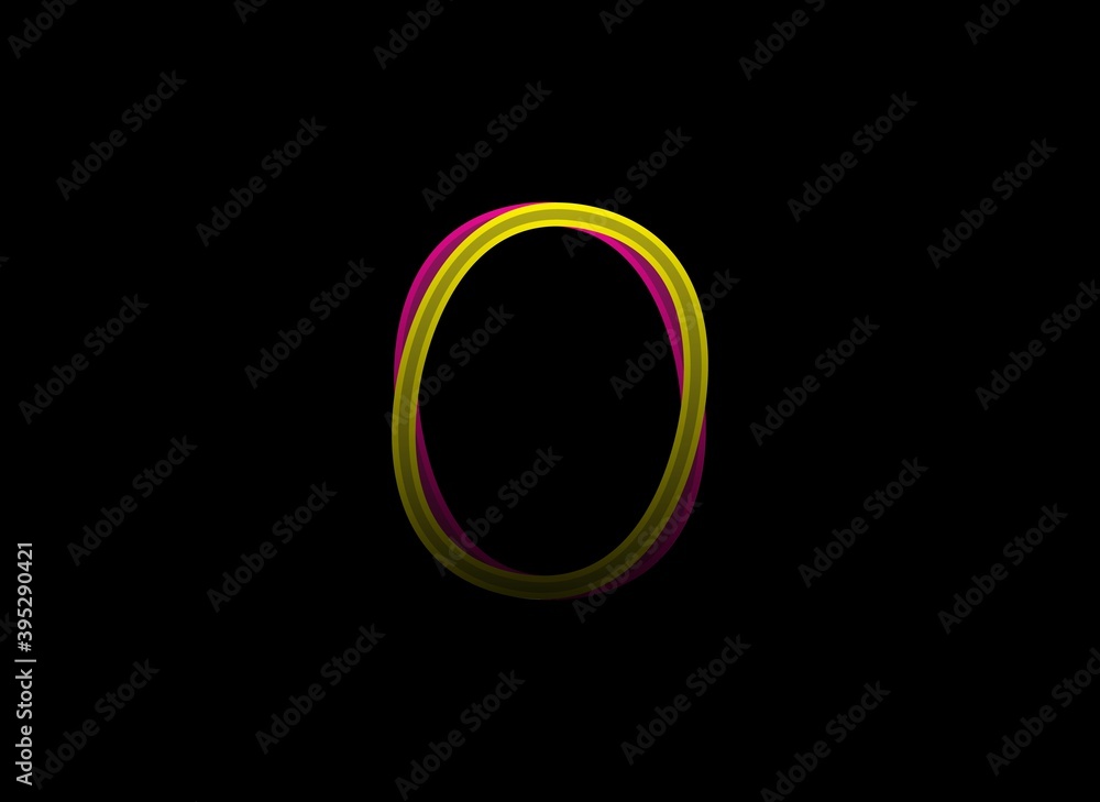0 number vector desing, shadow font logo. Dynamic split pink, yellow color on black background. For social media,design elements, creative poster, web template 0 number vector desing, shadow font logo. Dynamic split pink, yellow color on black background. For social media,design elements, creative poster, web template