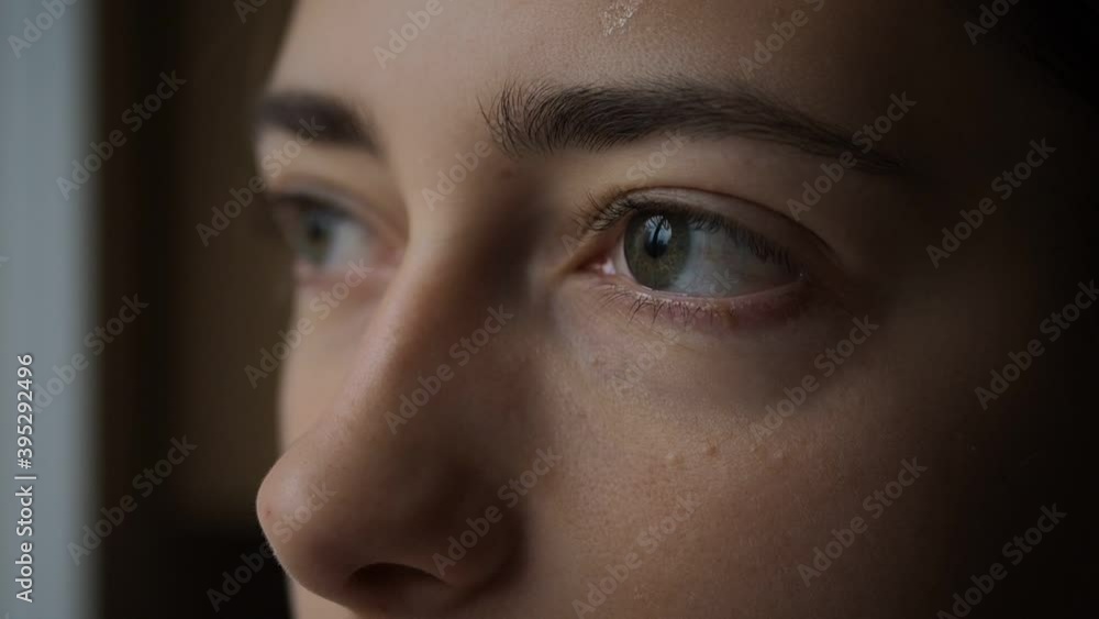 Teenage student woman closeup, beautiful eyes, young blogger influencer, lushes, fashion Teenage student woman closeup, beautiful eyes, young blogger influencer, lushes, fashion