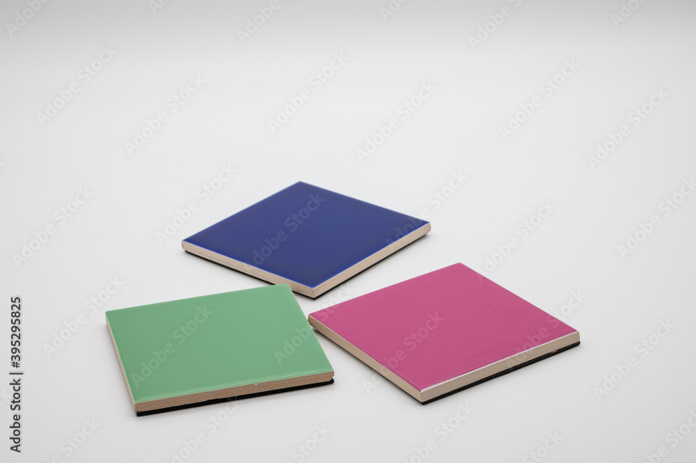 Fototapeta premium colored pad on a white background