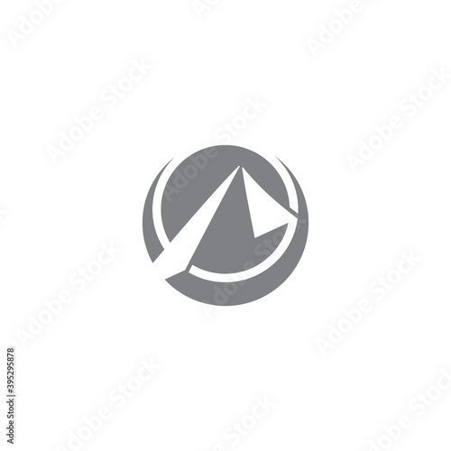 A Letter Logo Template vector icon illustration design