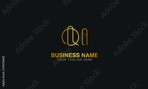 QI Q I initial based letter typography logo design vector 