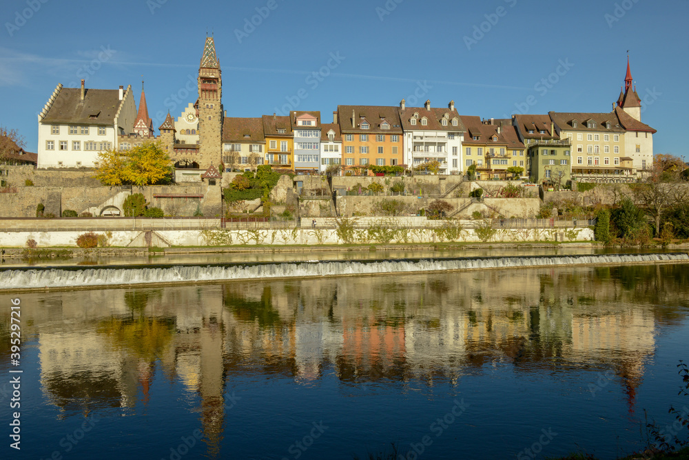 The historical town of Bremgarten on