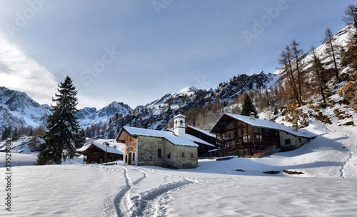 winter landscape in the Alps