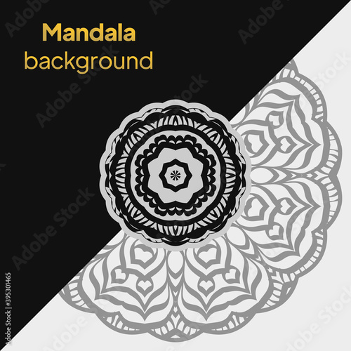 Colorful flower patterns. Stylized floral motif. Vector mandala design