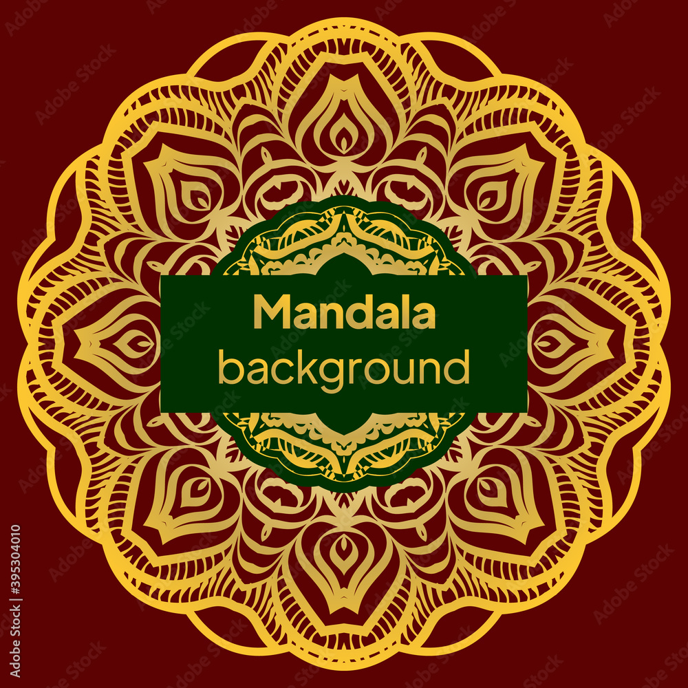 luxury ornamental mandala design background. vector illustration