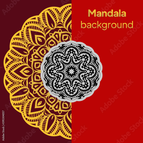 Colorful flower patterns. Stylized floral motif. Vector mandala design