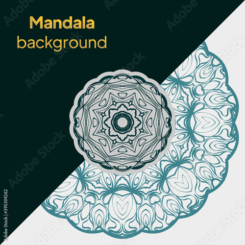 Background design with mandala. luxury wedding, beauty fashion concept, royal holiday party cards. vector illustration