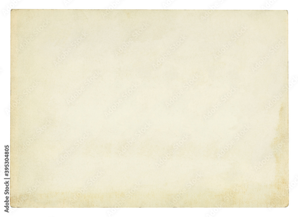 Vintage paper background isolated - (clipping path included)	