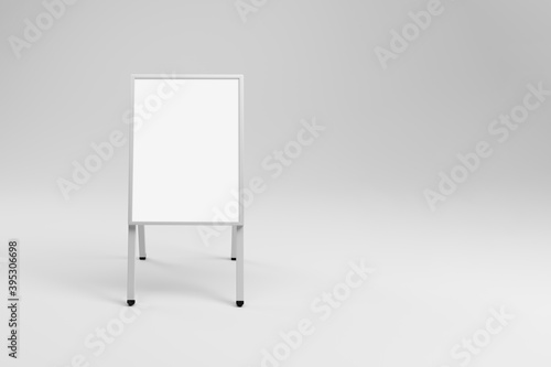 White Advertising A Stand