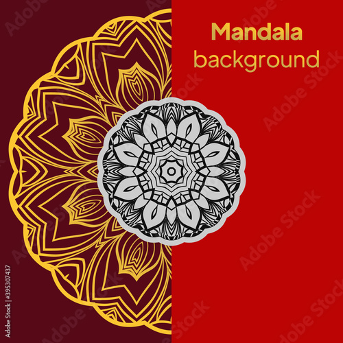 Vector mandala. Arabic, Indian, turkish, pakistan, chinese, ottoman motifs