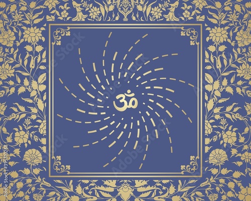 aum syllable , paisley design ,Hinduism , India	