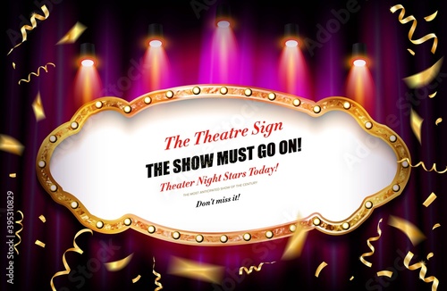 The show must go on banner