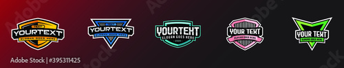 Set of emblem sport/esport logo design