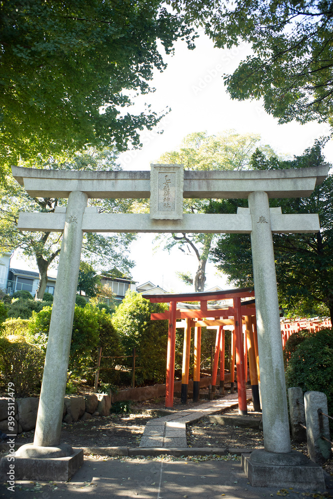 Historic monuments of Nezu Shrine, Tokyo, Japan Historic monuments of Nezu Shrine, Tokyo, Japan