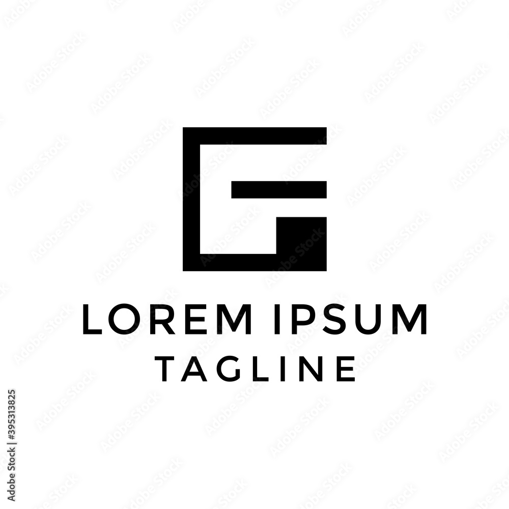 Initial GE Logo Design Template Initial GE Logo Design Template