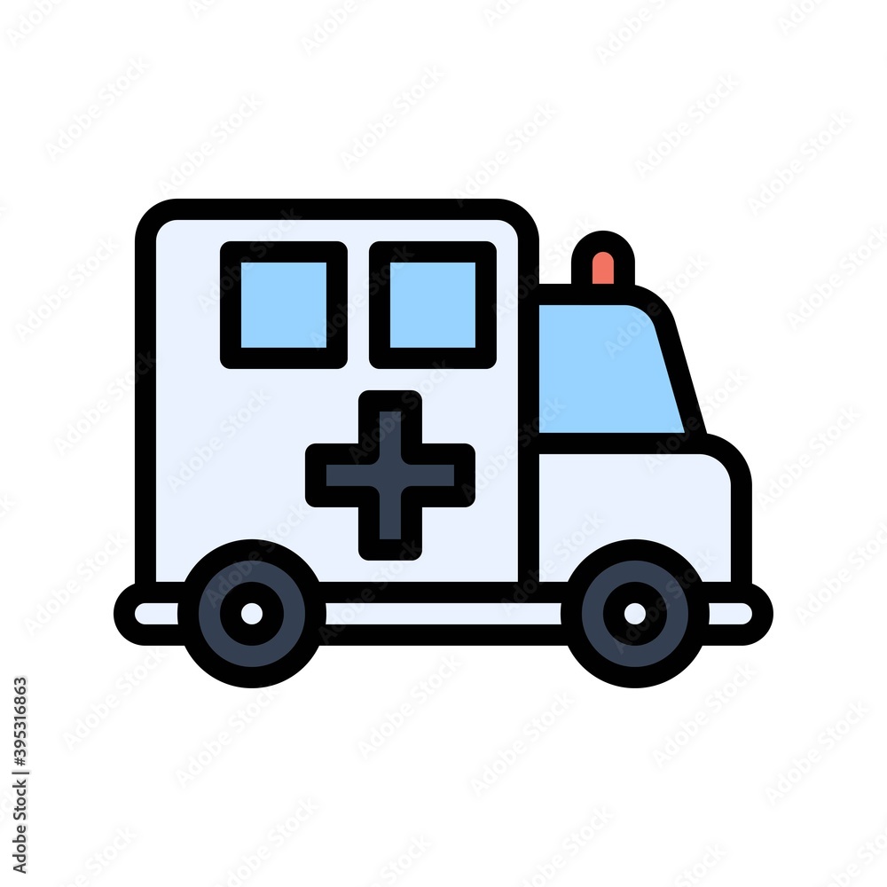 sickness and disease related ambulance van with plus sign vectors with editable stroke, sickness and disease related ambulance van with plus sign vectors with editable stroke,