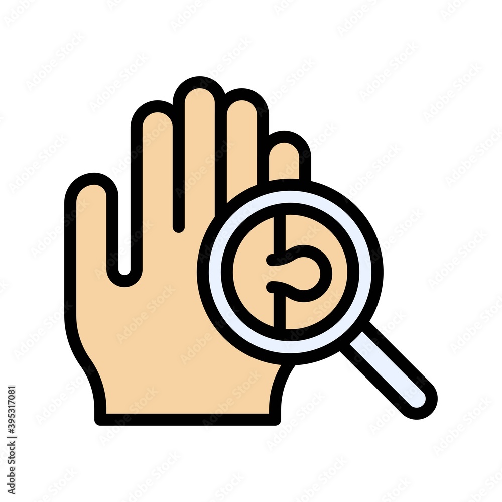 sickness and disease related patient with extra finger problem vectors with editable stroke,