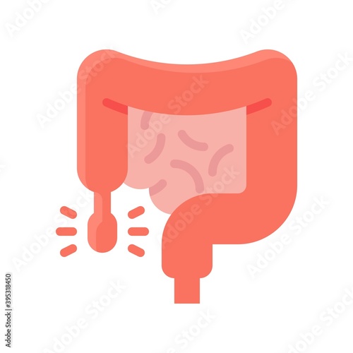 Obraz na płótnie sickness and disease related patient with digestion problem vectors in flat style, w salonie