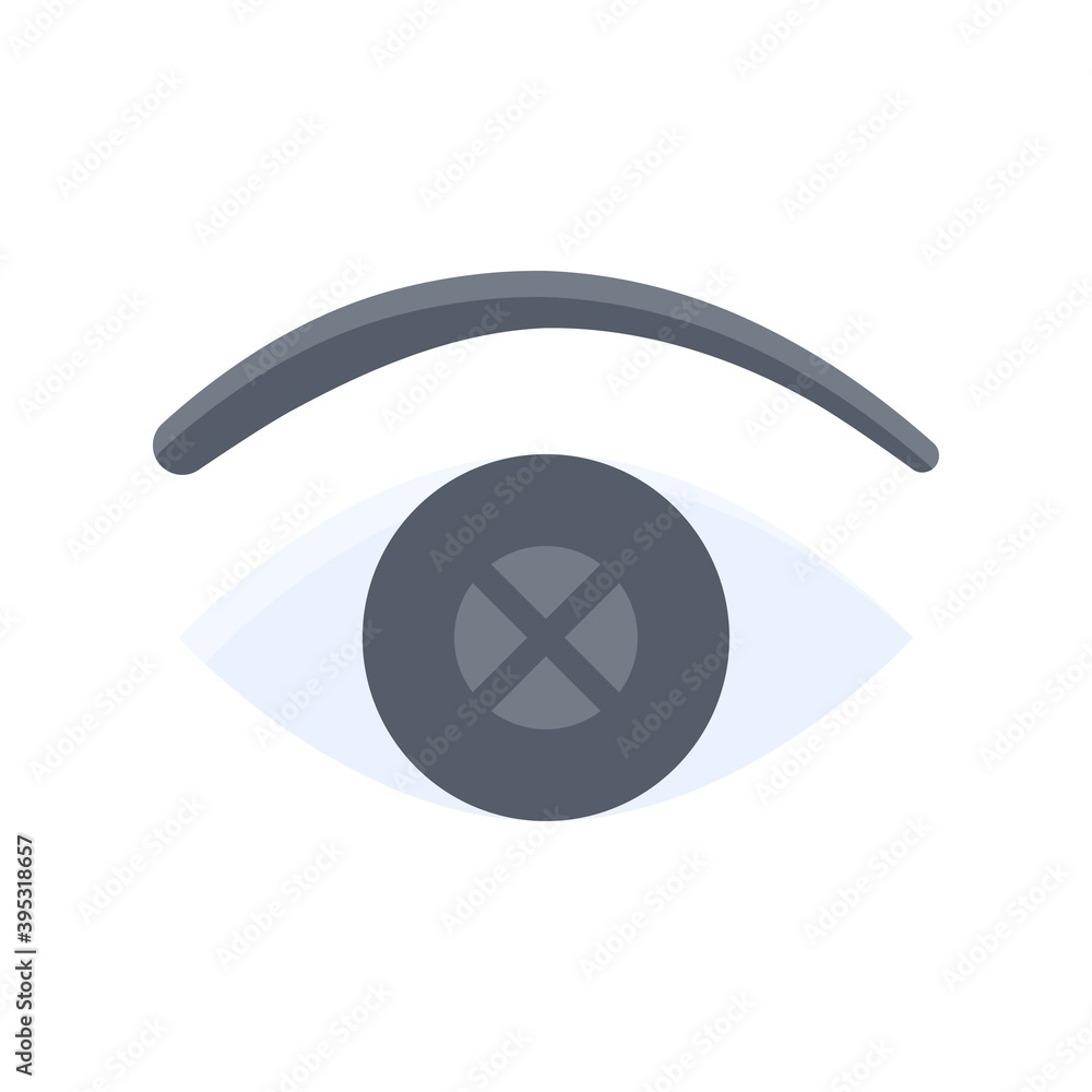 sickness and disease related humen blind eye disease vectors in flat style,
