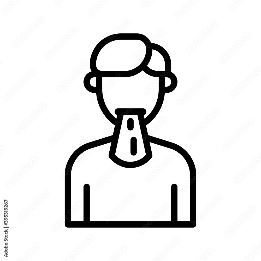 sickness and disease related patient or boy vomiting vectors in lineal style,