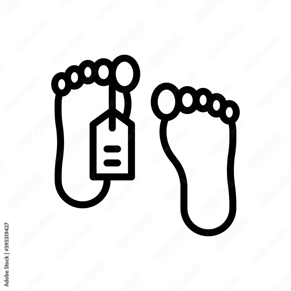 sickness and disease related patient with death tag vectors in lineal style,