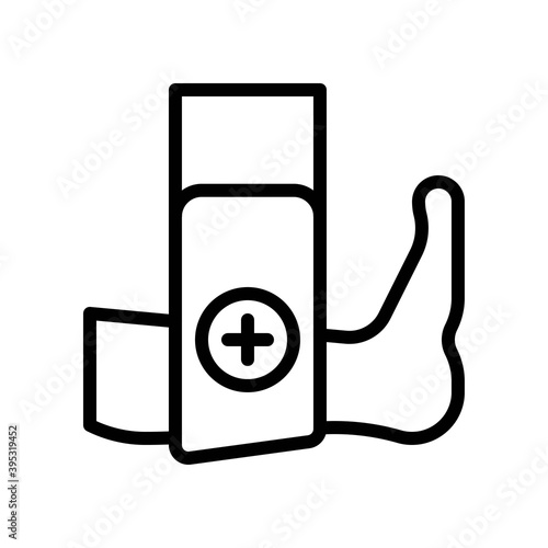 Obraz na płótnie sickness and disease related patient with feet injury problem vectors in lineal style, w salonie
