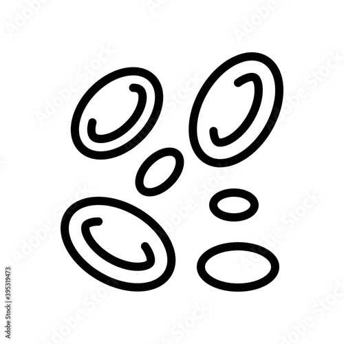 Obraz na płótnie sickness and disease related humen red blood cells vectors in lineal style, w salonie