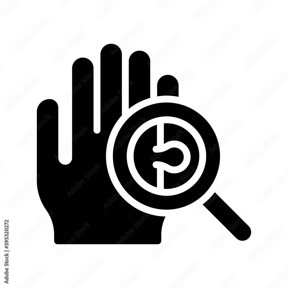 sickness and disease related patient with extra finger problem vectors in solid design,