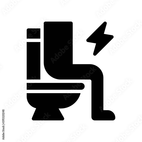 sickness and disease related patient with constipation pain problem vectors in solid design,