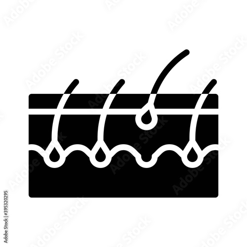 Obraz na płótnie sickness and disease related humen hair fall or loss problem vectors in solid design, w salonie